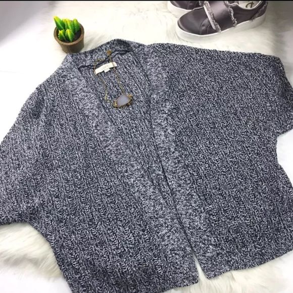 LOFT Oversized Knit Kimono Sweater Open Cardigan - Picture 1 of 7